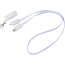 5-in-1 40W PD Charging Cable Lanyard in White — supplier product detail view
