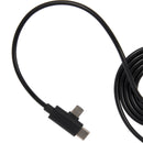 5-in-1 Recycled Long Charging Cable in Black — supplier blank detail view