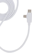 5-in-1 Recycled Long Charging Cable in White — supplier blank detail view