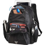 Rainier TSA Friendly 17" Laptop Backpack — Black (BK) — blank product view — 11