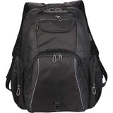Rainier TSA Friendly 17" Laptop Backpack — Black (BK) — blank front view — 8