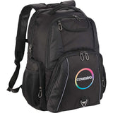 Rainier TSA Friendly 17" Laptop Backpack — Black (BK) — decorated product view — 7