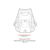 Rainier TSA Friendly 17" Laptop Backpack — Black — blank product view — 2