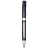 Luxe Recycled Stainless Steel Ballpoint — Navy (NY) — blank front view — 5