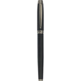 Luxe Recycled Brass Pillar Roller Ball — Black (BK) — blank product view — 9