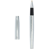 Luxe Recycled Brass Pillar Roller Ball — Silver (SL) — blank product view — 4