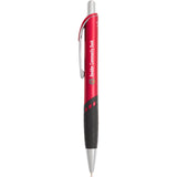 Scripto® Oasis Recycled Gel Pen — Red (RD) — decorated front view — 2