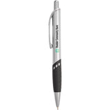 Scripto® Oasis Recycled Gel Pen — Silver (SL) — decorated front view — 18