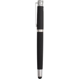 Scripto® Bali Recycled Gel Stylus Pen — Black (BK) — blank front view — 22