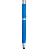 Scripto® Bali Recycled Gel Stylus Pen — Blue (BL) — blank front view — 12