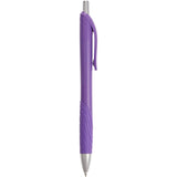 Scripto® Tidal Recycled Gel Pen — Purple (PP) — blank front view — 11