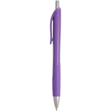 Scripto® Tidal Recycled Gel Pen — Purple (PP) — blank front view — 12