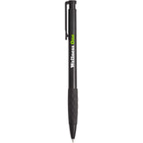Scripto® Stack Recycled Gel Pen — Black (BK) — decorated front view — 30