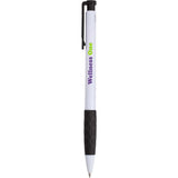 Scripto® Stack Recycled Gel Pen — White (WH) — decorated front view — 16