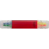 Scripto® Quad Highlighter — Red (RD) — blank back view — 17
