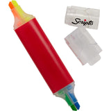 Scripto® Quad Highlighter — Red (RD) — blank detail view — 15