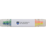 Scripto® Quad Highlighter — White (WH) — decorated front view — 22