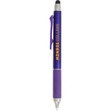 Scripto® Neo Recycled Stylus Gel Pen — Purple (PP) — decorated front view — 2