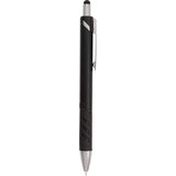 Scripto® Revel Recycled Stylus Pen — Black (BK) — blank front view — 19