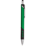 Scripto® Revel Recycled Stylus Pen — Green (GR) — blank front view — 36