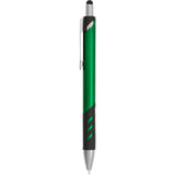 Scripto® Revel Recycled Stylus Pen — Green (GR) — blank front view — 37