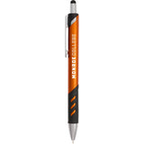 Scripto® Revel Recycled Stylus Pen — Orange (OR) — decorated front view — 10