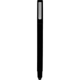 Ambassador Square Ballpoint Stylus — Black (BK) — blank front view — 18