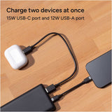 mophie 10k Portable Power Bank — Black (BK) — blank product view — 6