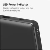 mophie 10k Portable Power Bank — Black (BK) — blank product view — 4