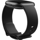 Fitbit Versa 4 Fitness Smartwatch — Black (BK) — watch rear angle