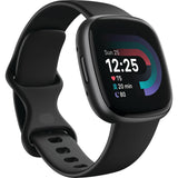 Fitbit Versa 4 Fitness Smartwatch — Black (BK) — blank left angle — 6
