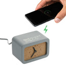 Set in Stone Wireless Charging Desk Clock — Gray (GY) — wireless charging demonstration