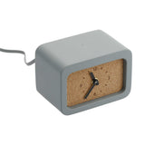Set in Stone Wireless Charging Desk Clock — Gray (GY) — view 6 — 7