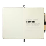 5.5" x 8.5" Recycled Cotton Bound Journal Set — Natural (NT) — blank front view — 10