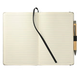 5.5" x 8.5" Recycled Cotton Bound Journal Set — Natural (NT) — blank front view — 9