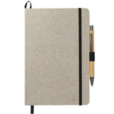 5.5" x 8.5" Recycled Cotton Bound Journal Set — Natural (NT) — blank front view — 5