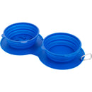 ChowTime Collapsible Dual Pet Bowl 7300-20 — Blue (BL) — view 3