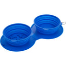 ChowTime Collapsible Dual Pet Bowl 7300-20 — Blue (BL) — view 5