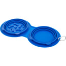 ChowTime Collapsible Dual Pet Bowl 7300-20 — Blue (BL) — view 8