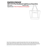 Lighthouse 24-Can Non-Woven Tote Cooler — Blue — blank product view — 7