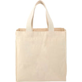 Essential 8oz Cotton Grocery Tote — Natural (NT) — blank front view — 5