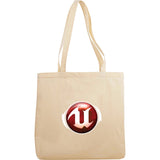 6oz Classic Cotton Canvas Meeting Tote — Natural (NAT) — decorated front view — 2