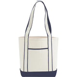 Topsail 10oz Cotton Canvas Tote — Navy (NY) — blank front view — 3