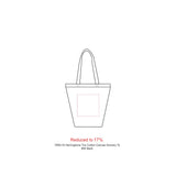 Herringbone 7oz Cotton Canvas Grocery Tote — Natural — blank product view — 9