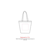 Herringbone 7oz Cotton Canvas Grocery Tote — Natural — blank product view — 8