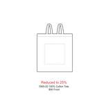 100% 4oz Cotton Canvas Convention Tote — Natural — blank product view — 6