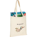 100% 4oz Cotton Canvas Convention Tote — Natural (NT) — decorated product view