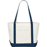Baltic 18oz Cotton Canvas Tote — Blue (BL) — blank front view — 15
