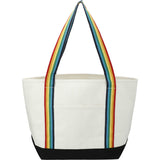 Baltic 18oz Cotton Canvas Tote — Rainbow — blank front view — 11