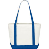 Baltic 18oz Cotton Canvas Tote — Royal (RYL) — blank back view — 4